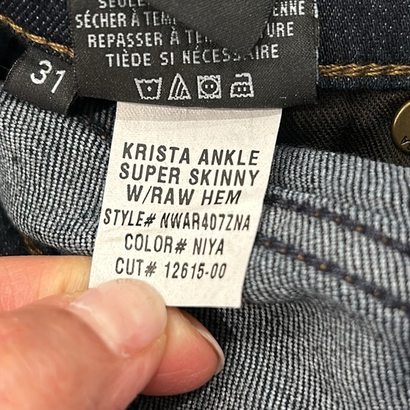 NWT/ HUDSON~  Women’s “Krista” Ankle Skinny W/ Raw Hem Jeans~ Color Niya~ Sz31 - Picture 12 of 17